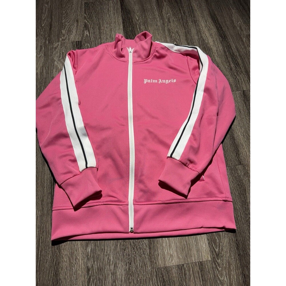Palm Angels Track Jacket size Medium Pristine Pink Icon Stripe Made in Italy